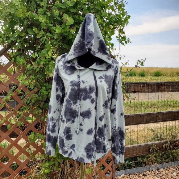 Jane and Delancey Blue Tie-Dye Hoodie Size Medium EUC - Picture 7 of 16